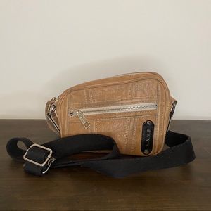 L.A.M.B Brown Leather Crossbody Bag
